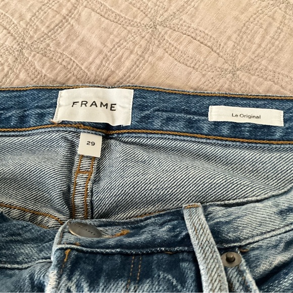 FRAME Le Original ankle length jeans, US 29, button front, color glacier - Picture 7 of 9